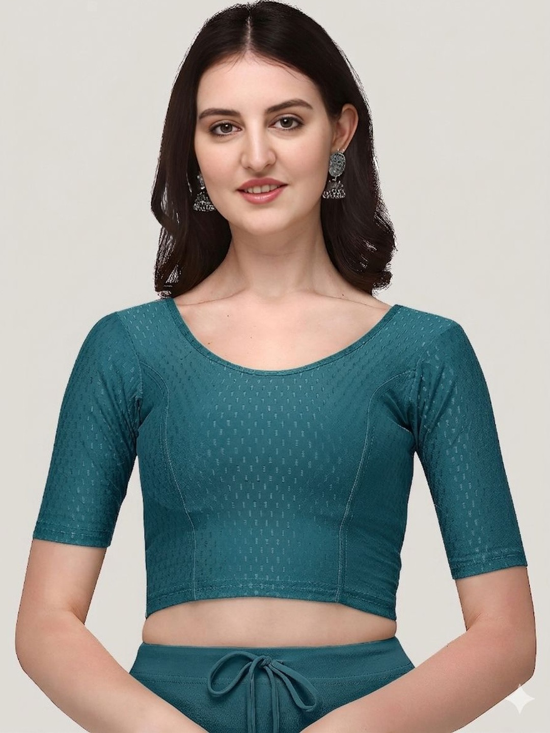 SHREEJI DESIGNER Cotton Woven Design Saree Blouse