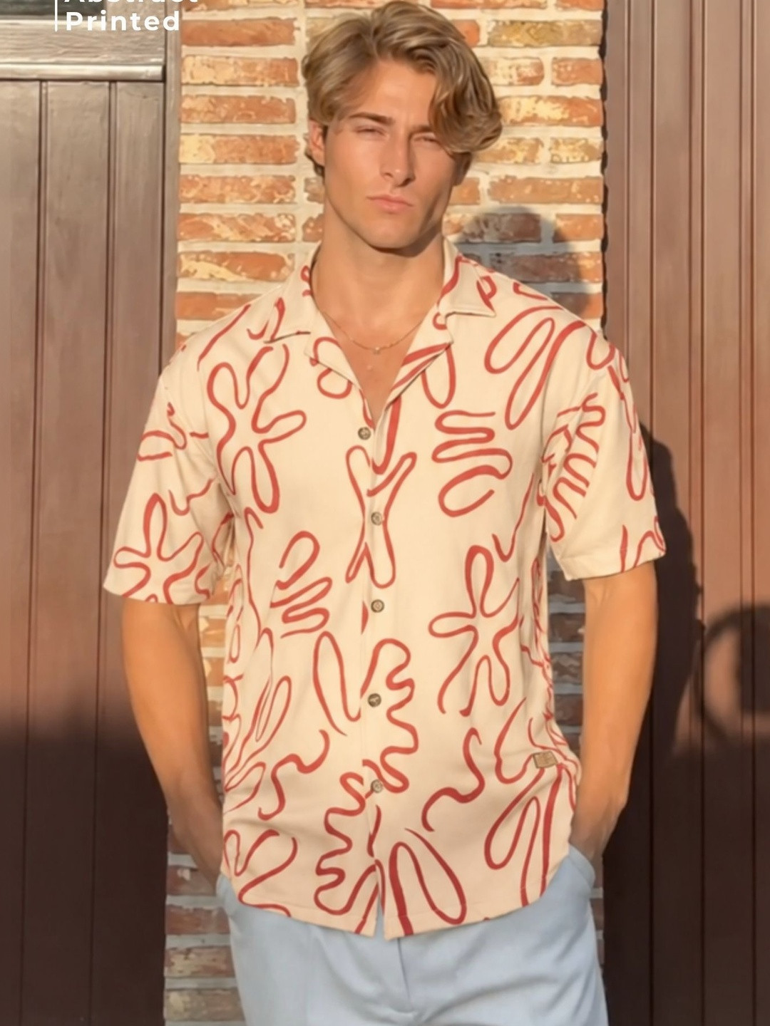 DENNISON Placement Printed Oversized Shirt