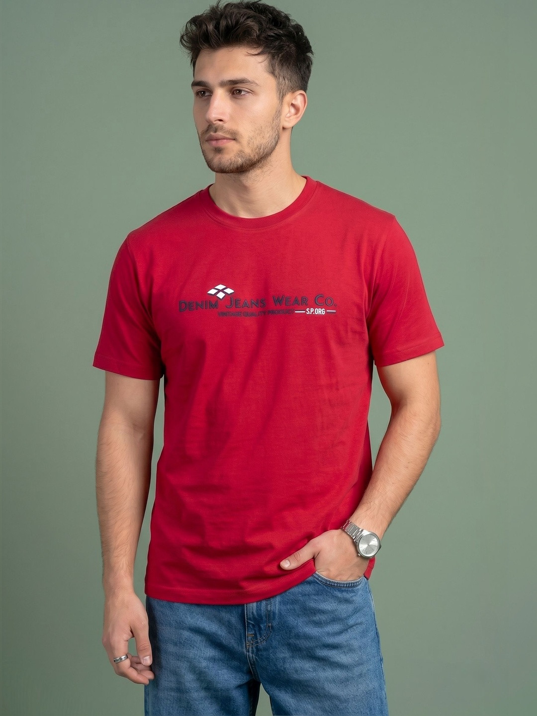 SANDPIPER Men Typography Printed T-shirt