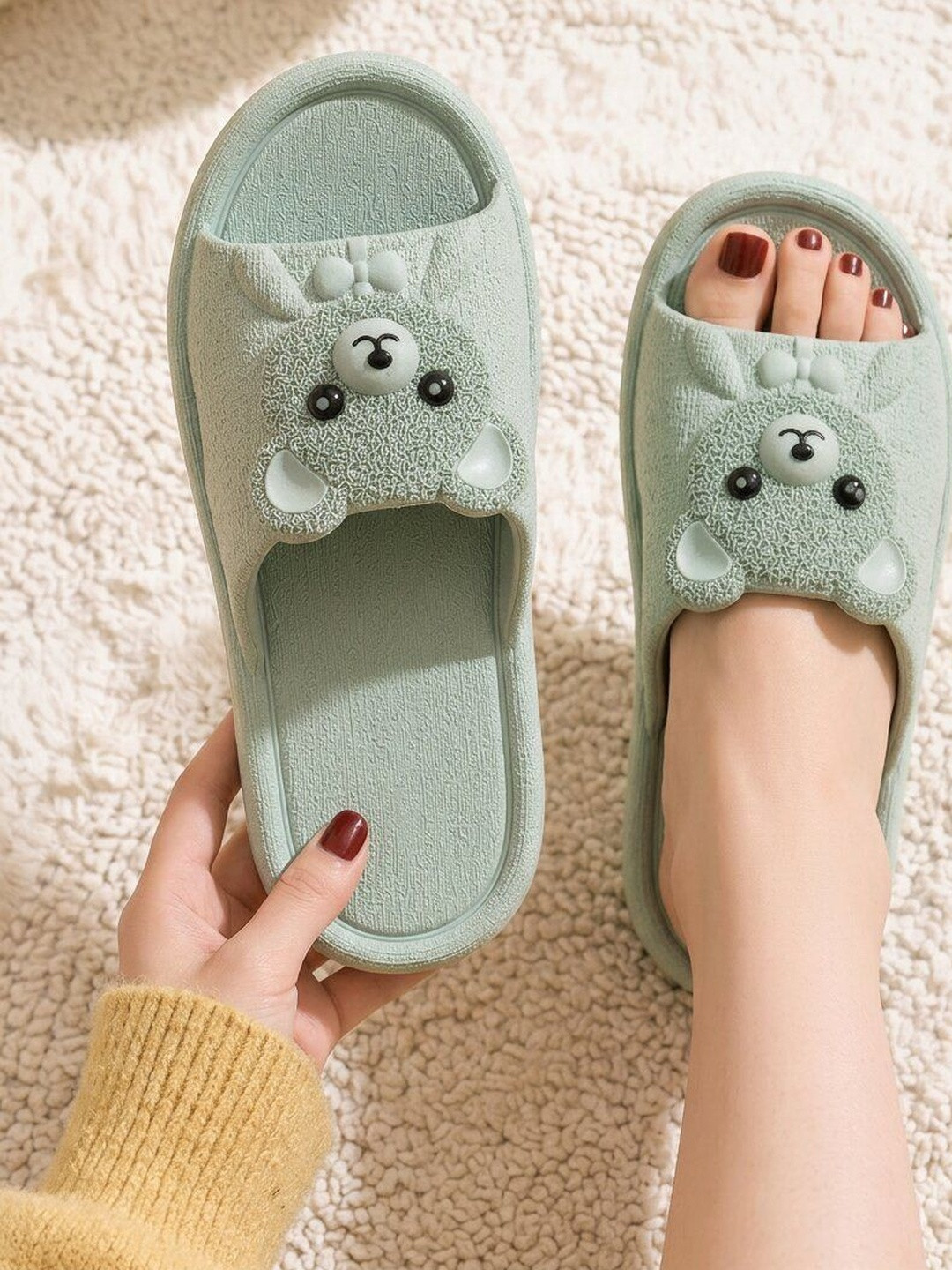 SZN Women Embellished Sliders