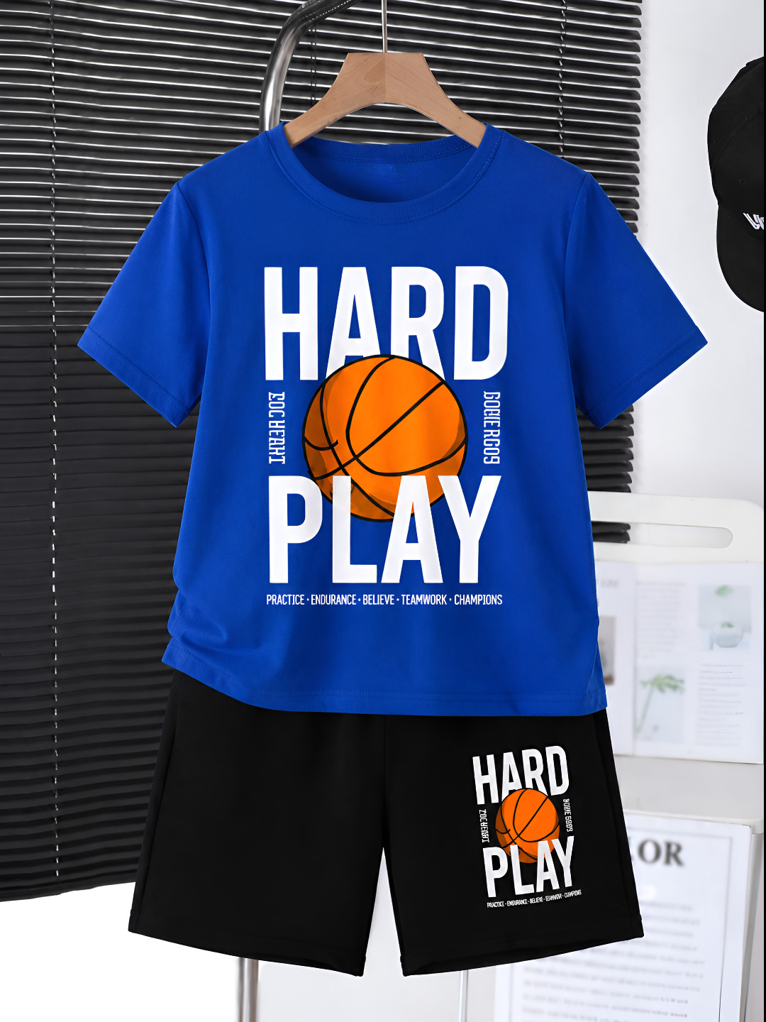 Googo Gaaga Boys Printed Round Neck Pure Cotton T-shirt With Shorts
