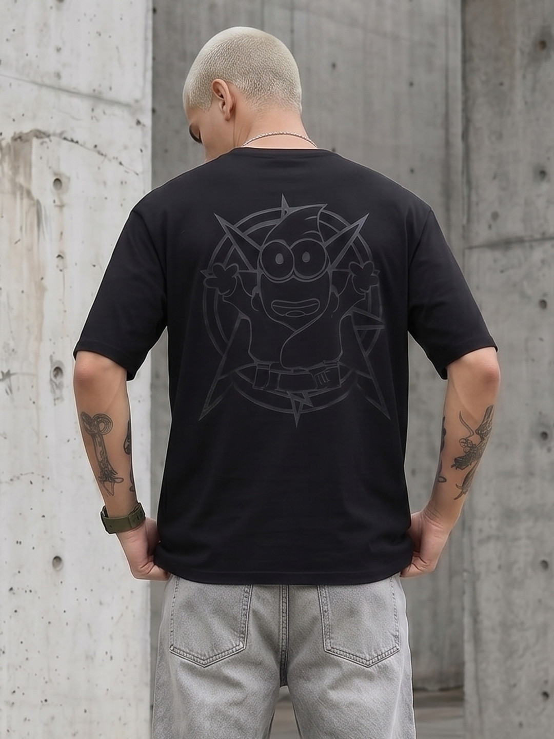 Minions by Kook N Keech Minions Printed Pure Cotton Relaxed Fit T-shirt