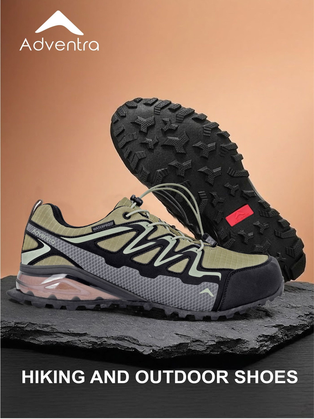 Adventra Sports Men Mesh Trekking Non-Marking Shoes