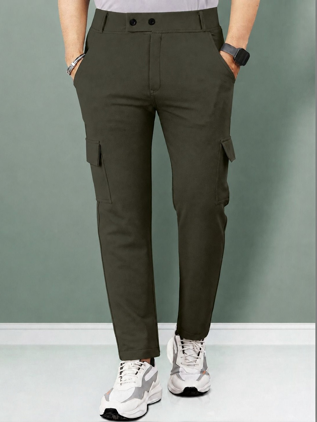 COMBRAIDED Men Regular Fit Cargos