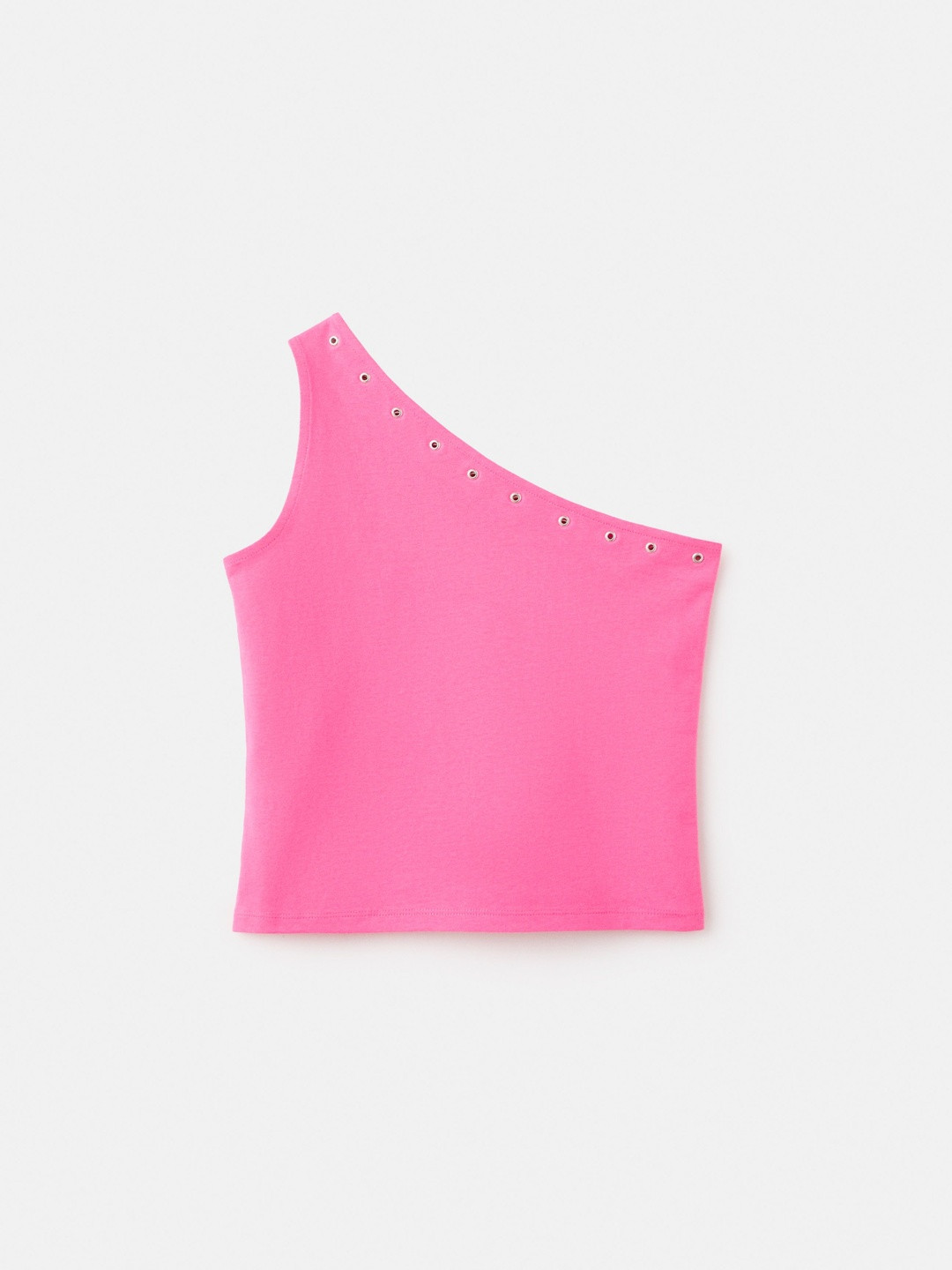 One Shoulder Cotton Tank Top 6