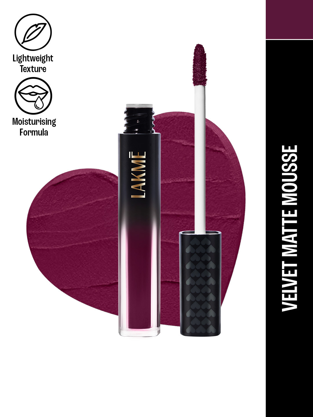 Lakme Xtraordin-airy Velvet Matte Lip Mousse With Cocoa Butter 4.6g - Dark Cherry 103 Rs. 346 - Myntra