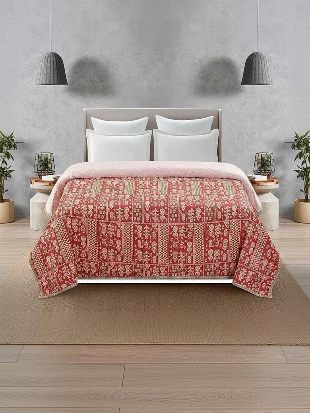 RF RELAXFEEL Red Floral AC Room 210 GSM Dohar