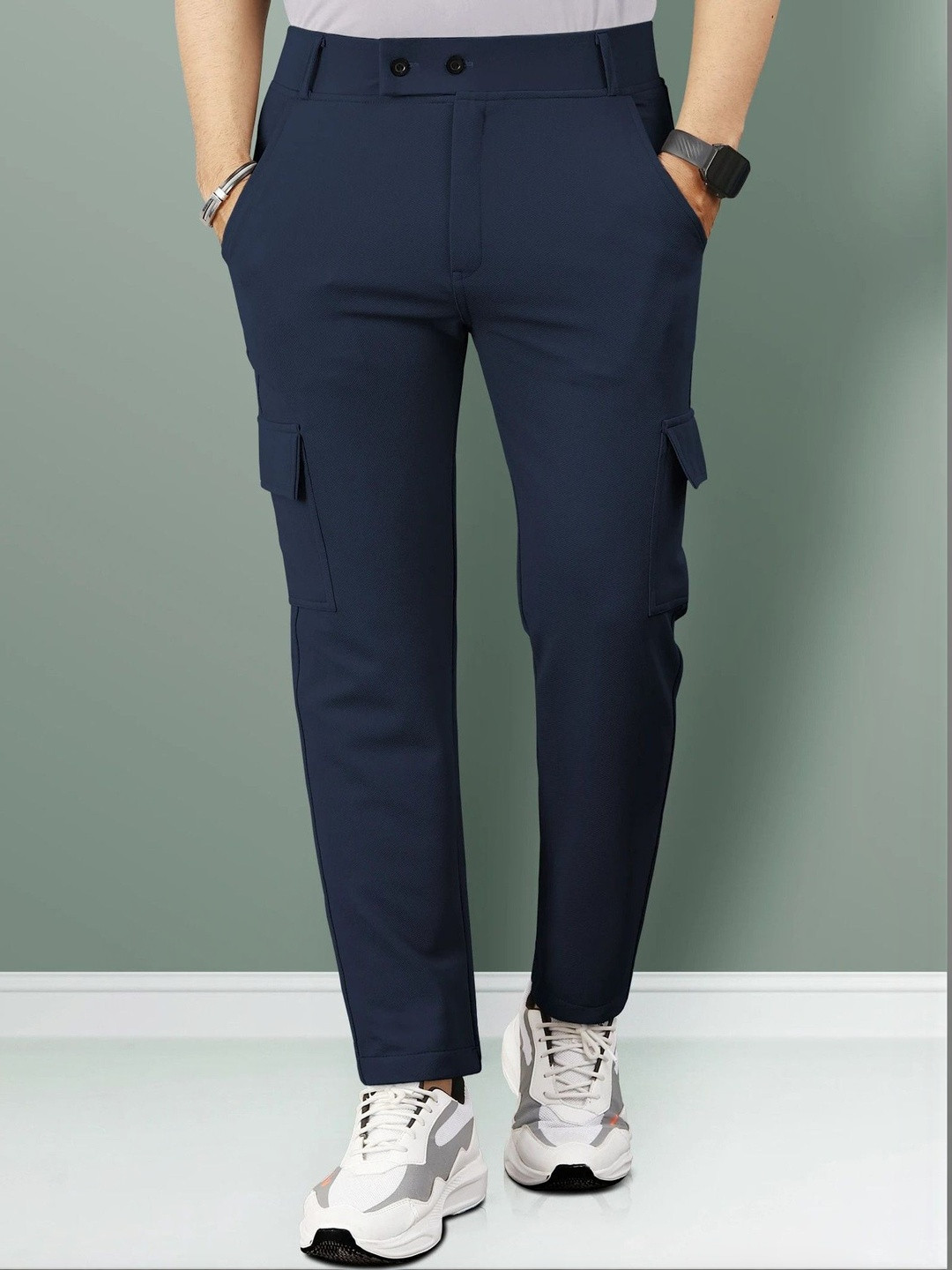 COMBRAIDED Men Regular Fit Cargos