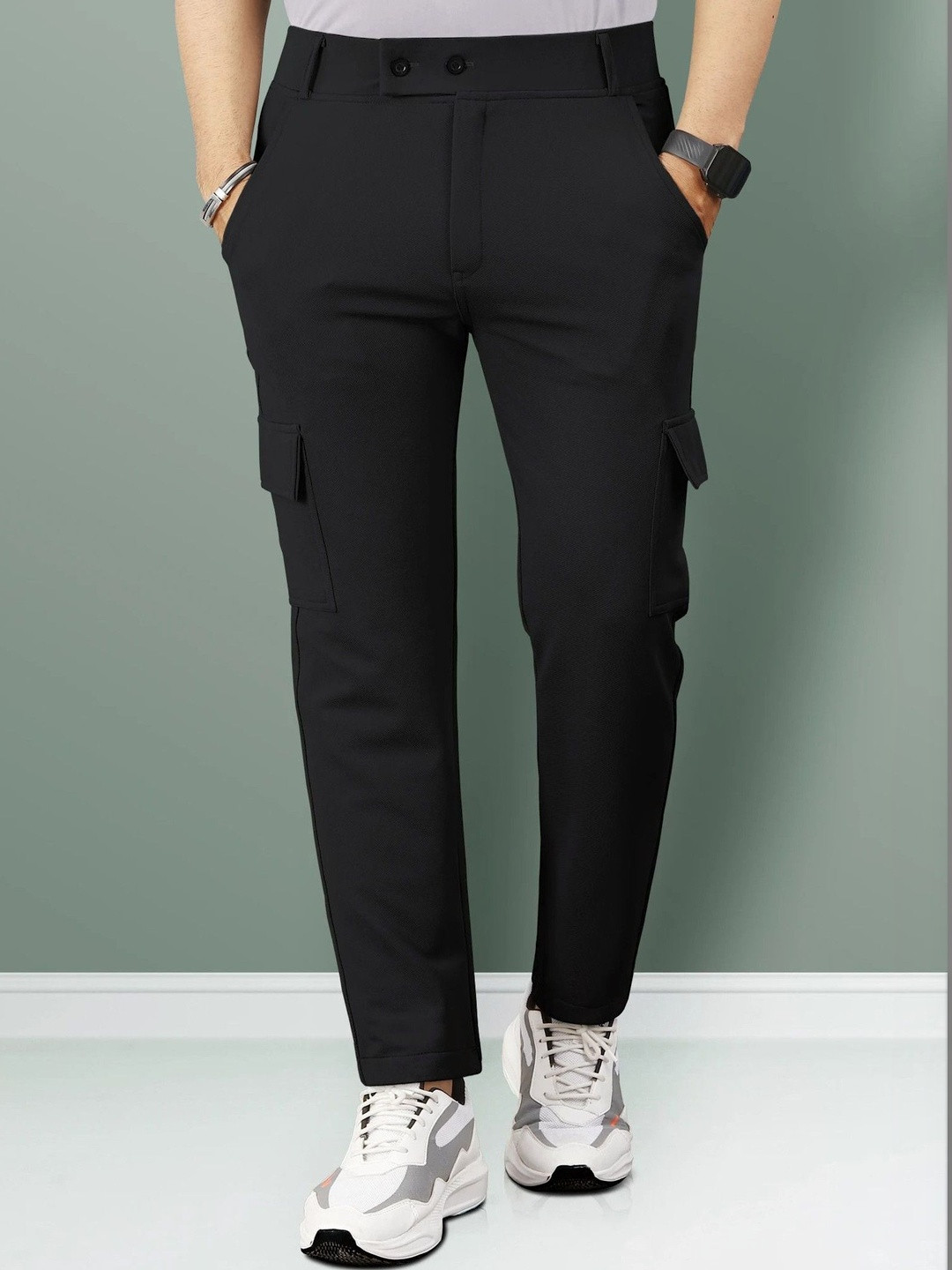 COMBRAIDED Men Regular Fit Cargos