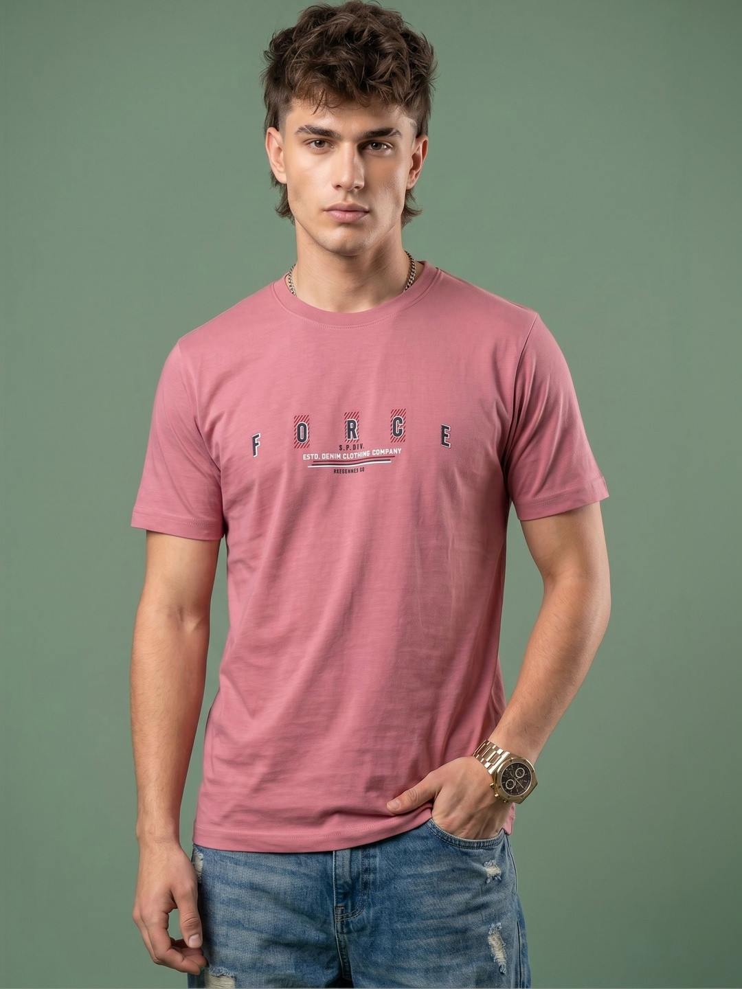 Moda Rapido Men Typography Printed T-shirt