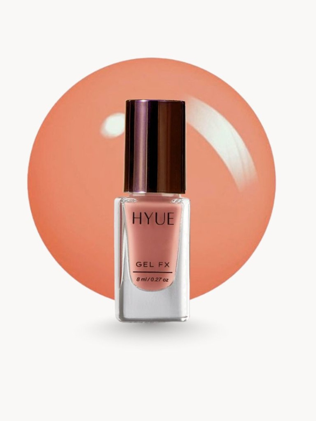 HYUE Gel FX Nail Paint Rosewood Quick Dry and Chip Resistant - 14 Day Long Wear 8ml
