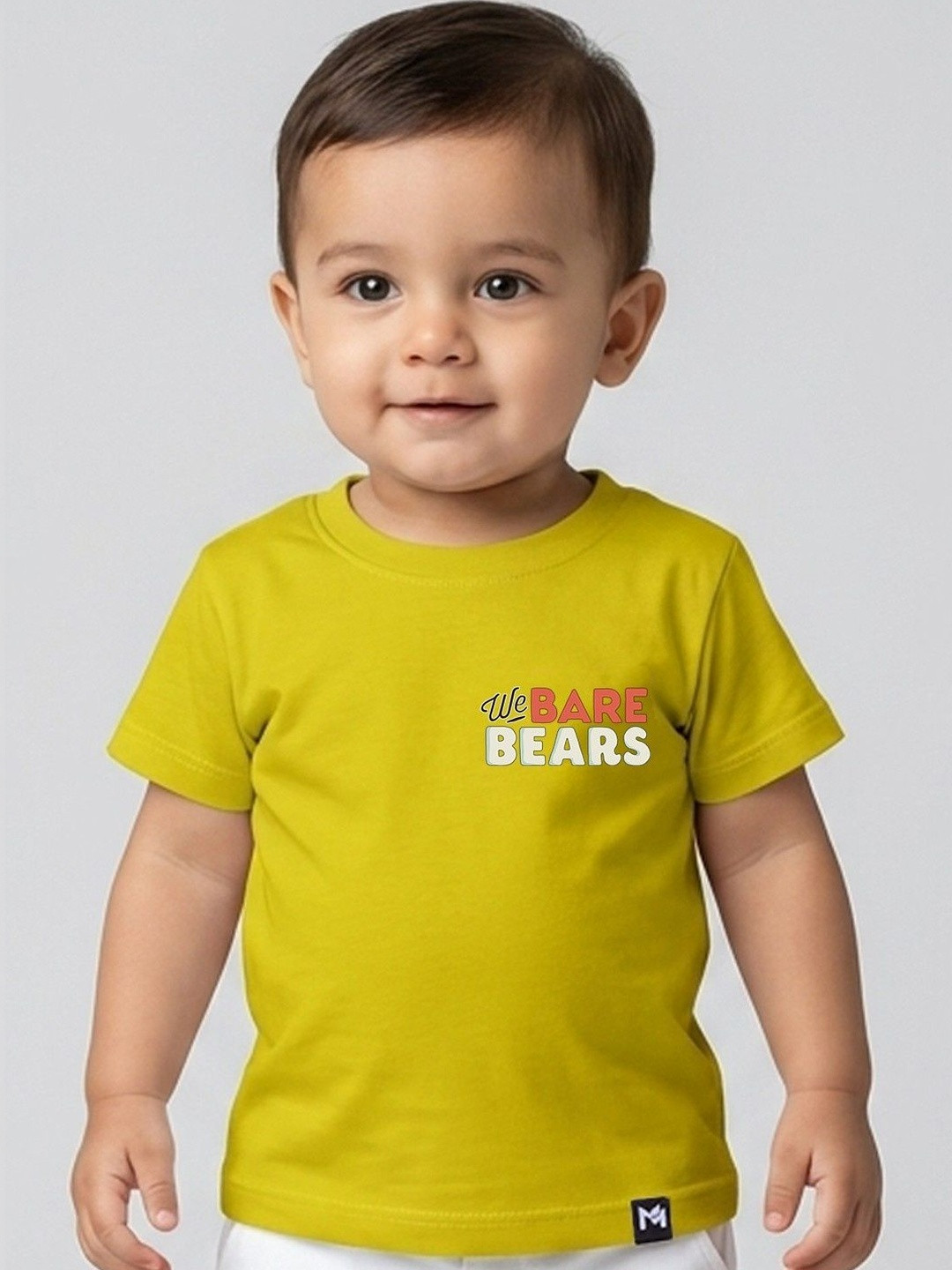 YK X Minute Mirth Kids Brand Logo Printed T-shirt