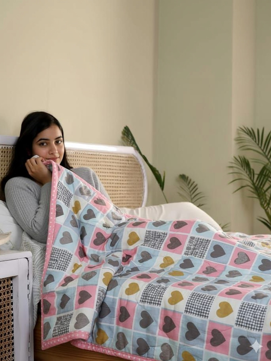 RF RELAXFEEL Red Geometric AC Room 210 GSM Dohar