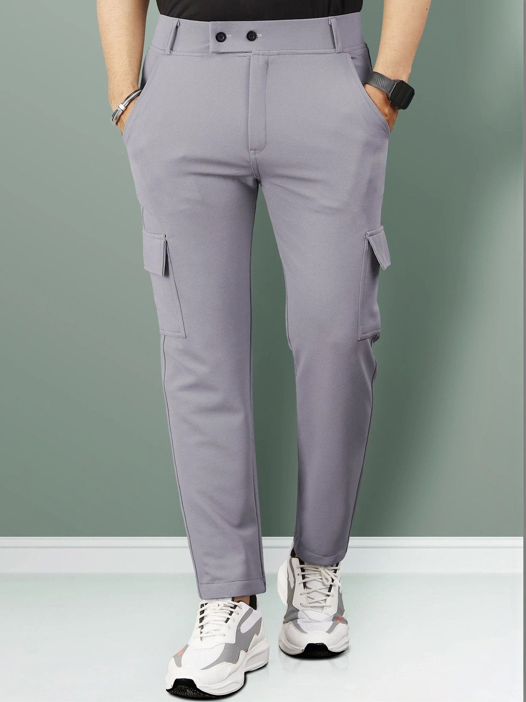 COMBRAIDED Men Regular Fit Cargos