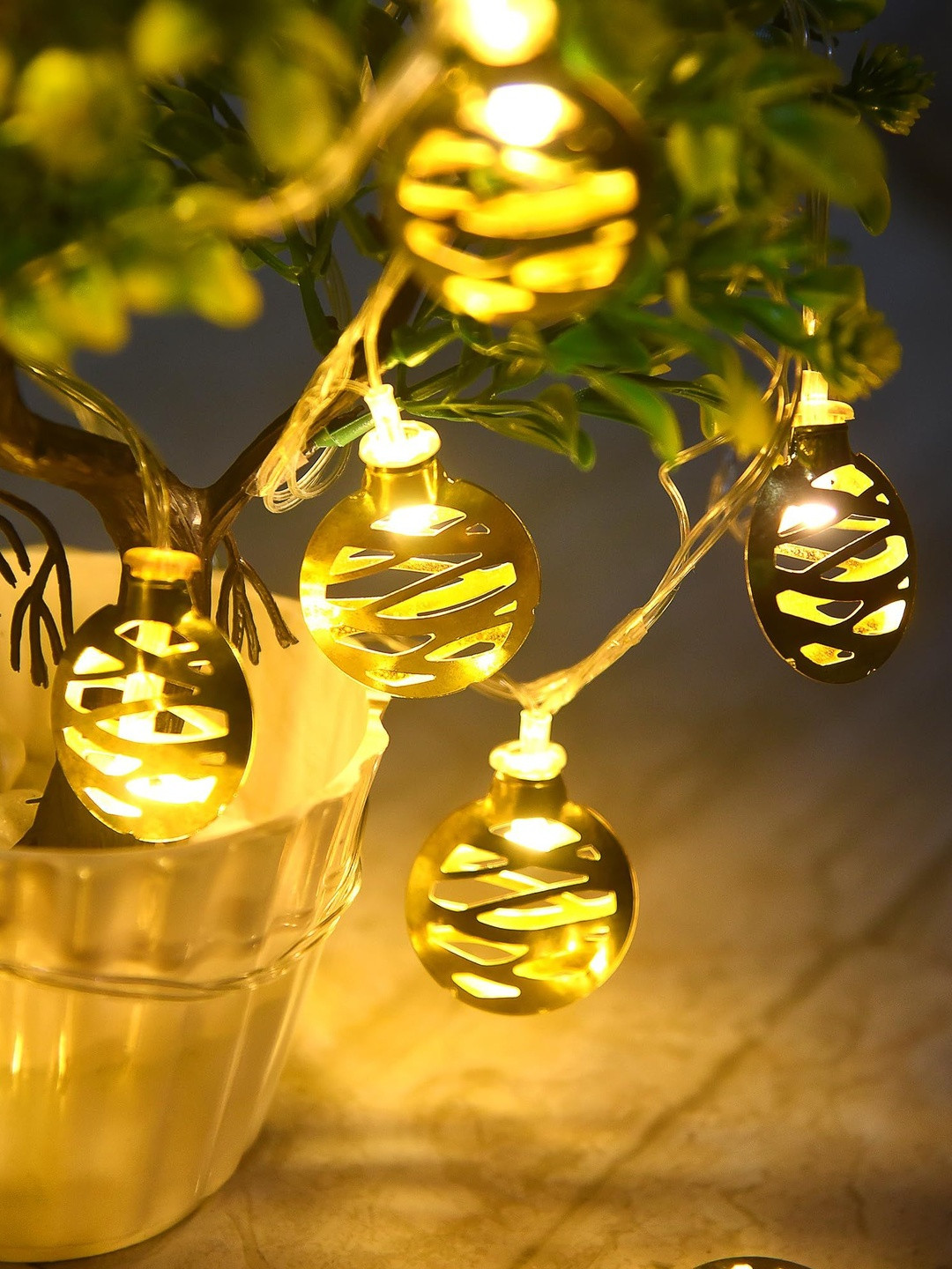 Homesake Golden & White Moroccan Copper Fairy String Lights