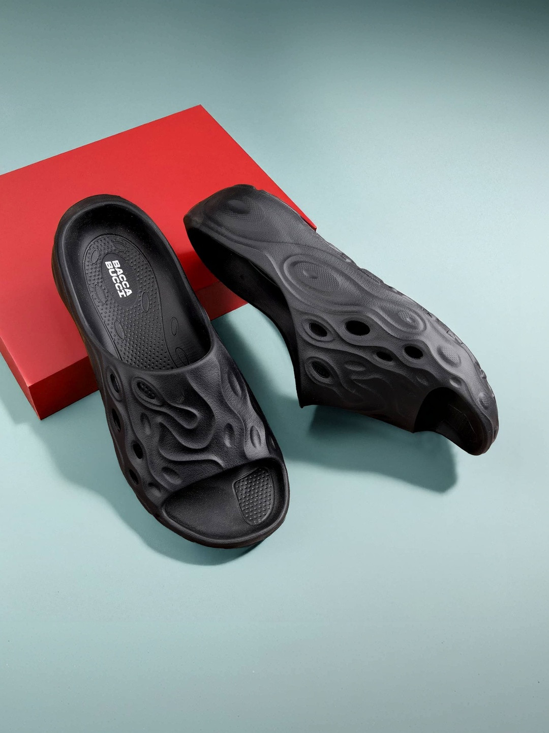 bacca bucci Men Sliders Clogs Slip-On Lightweight Flip Flops