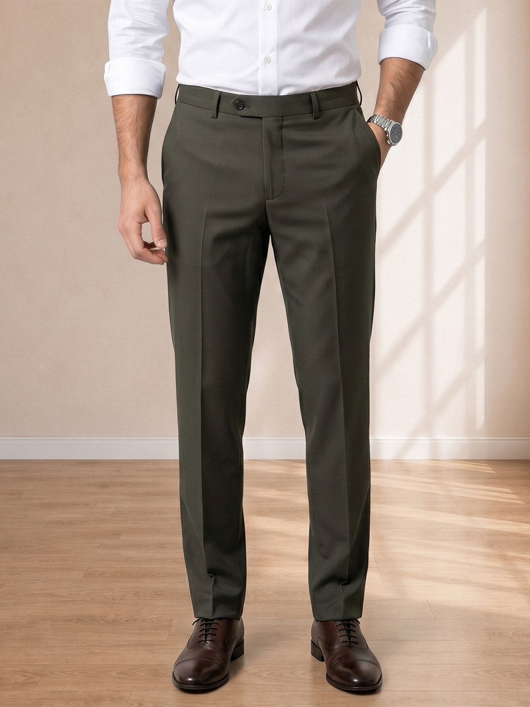 Pointer Jeans Men Original Slim Fit Pleated Trousers