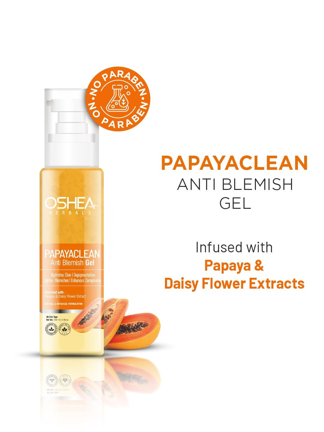 Oshea Herbals Papaya clean Anti Blemish Face Gel 120 ml