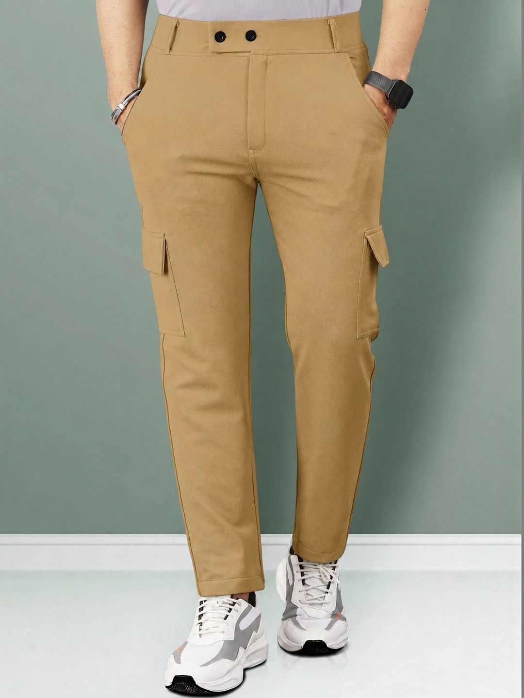 COMBRAIDED Men Regular Fit Cargos