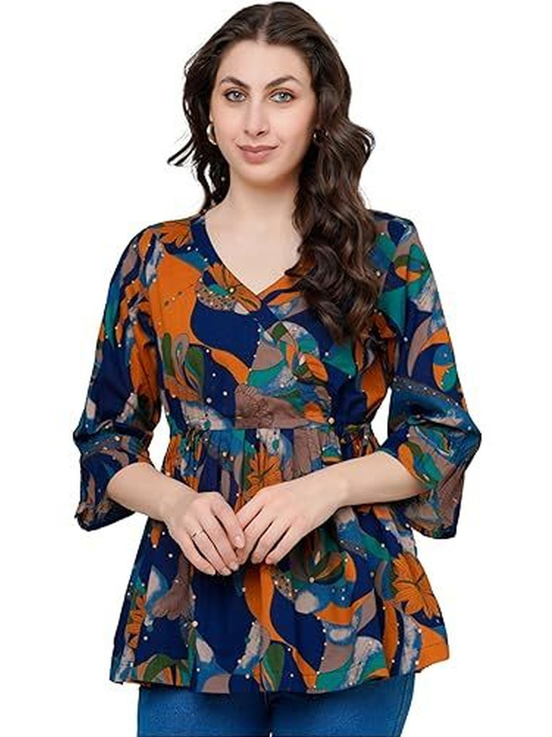 Threadflix Print Cotton Top