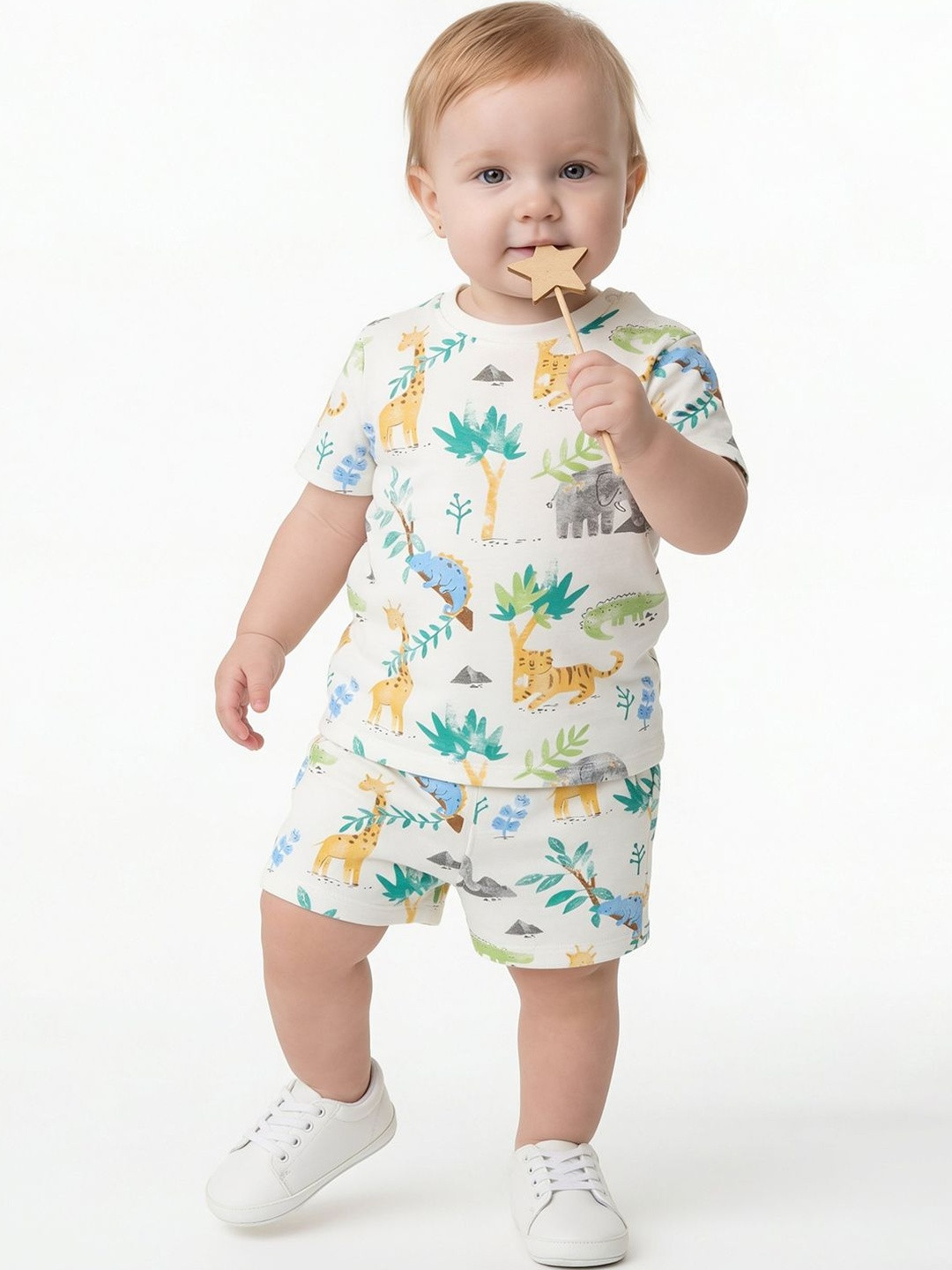 Juniors by Babyshop Boys Animal Printed High-Rise Shorts