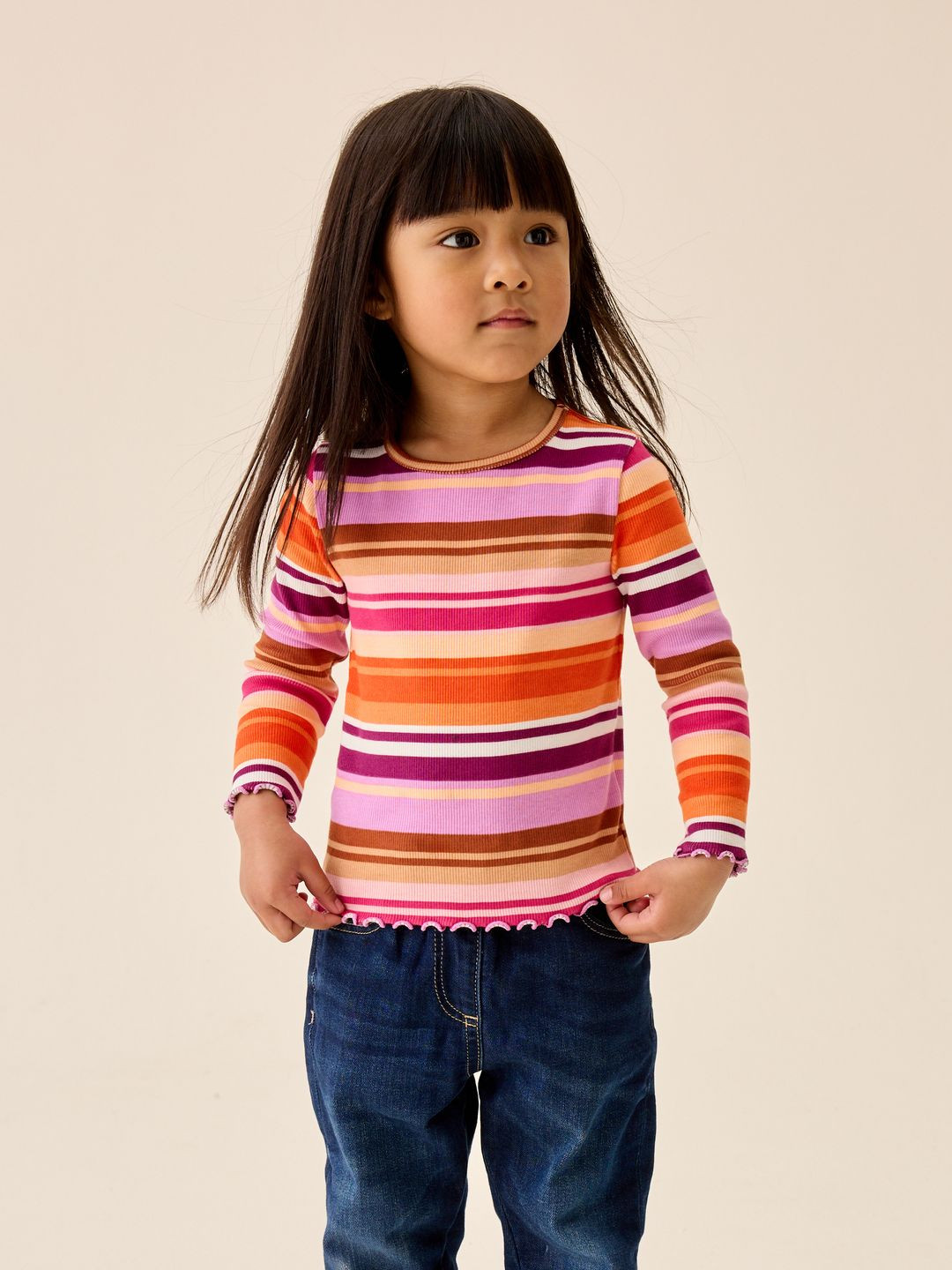 NEXT Striped Long Cotton Top