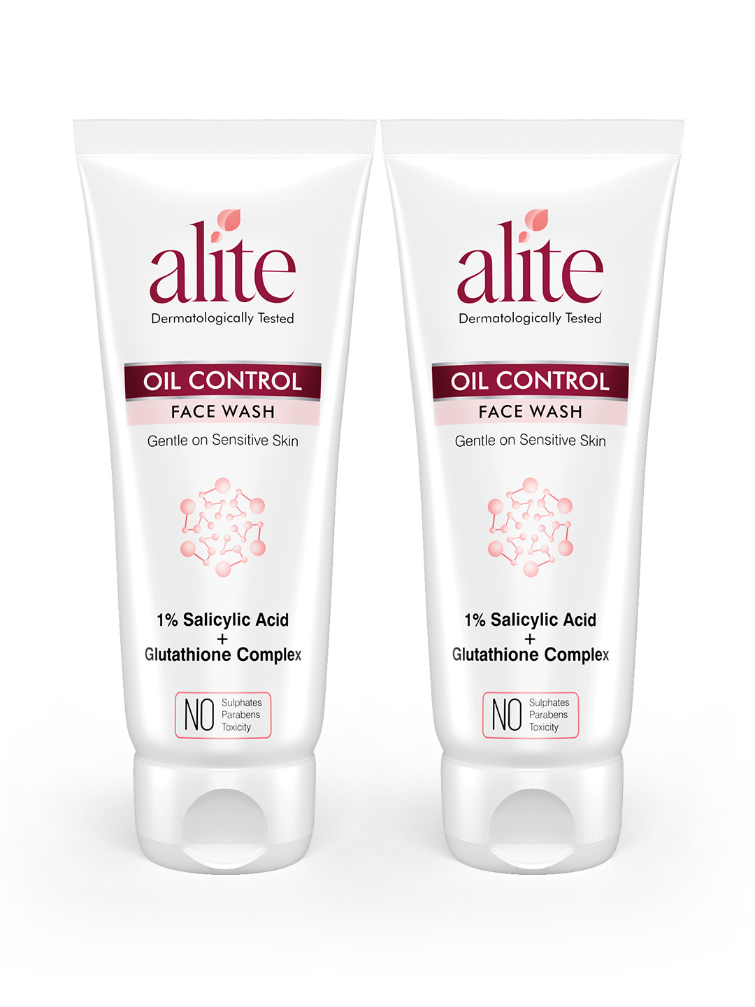 Alite Pack of 2 Oil & Acne Control Face Wash with Salicylic Acid for Clear Skin 70g Each