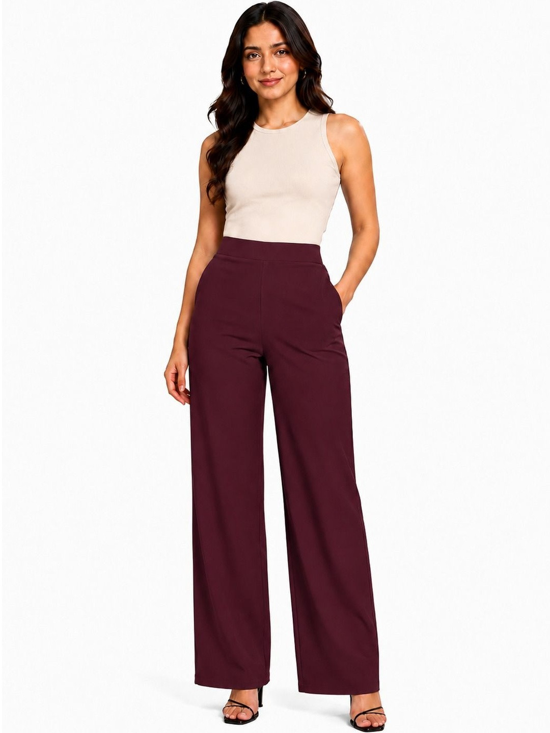 Zeavi Women Relaxed Easy Wash Trousers