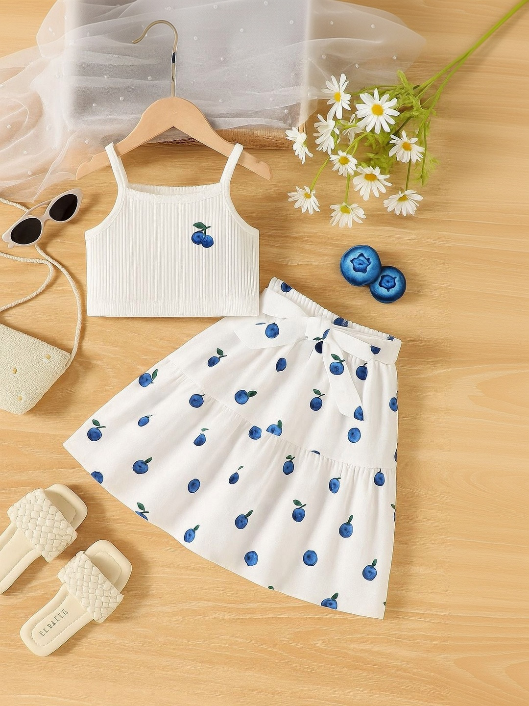 LAXNEEP Girls Top with Skirt