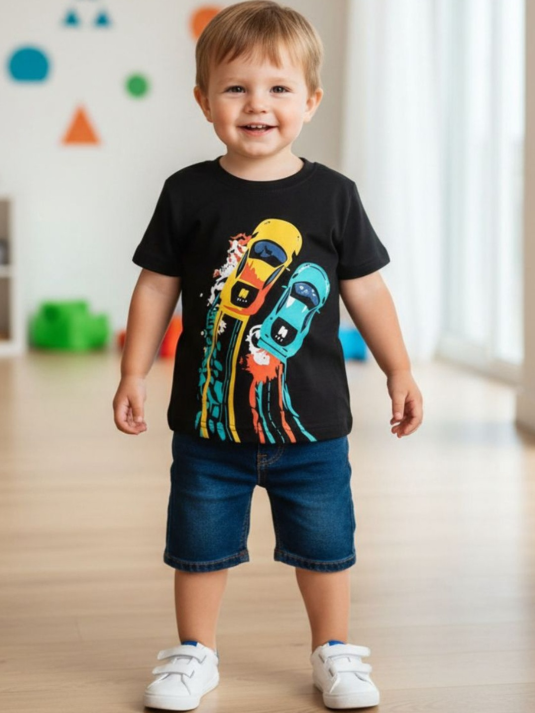 V-Mart Boys Printed T-shirt