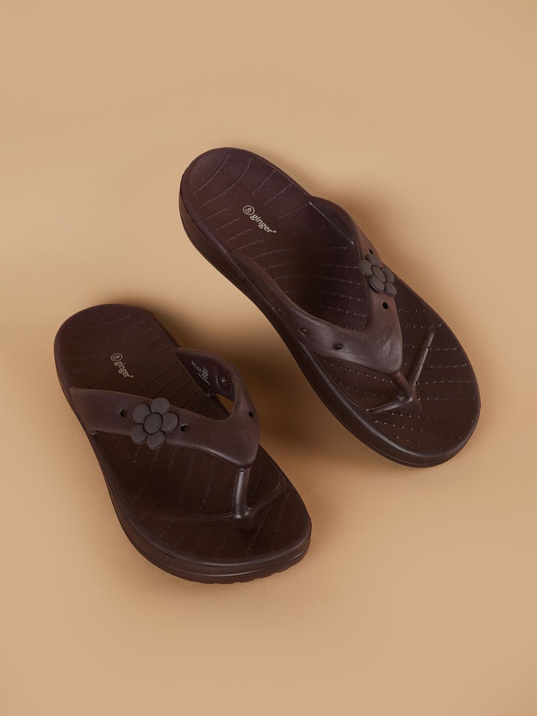 Ginger by Lifestyle Women Embellished Thong Flip-Flops