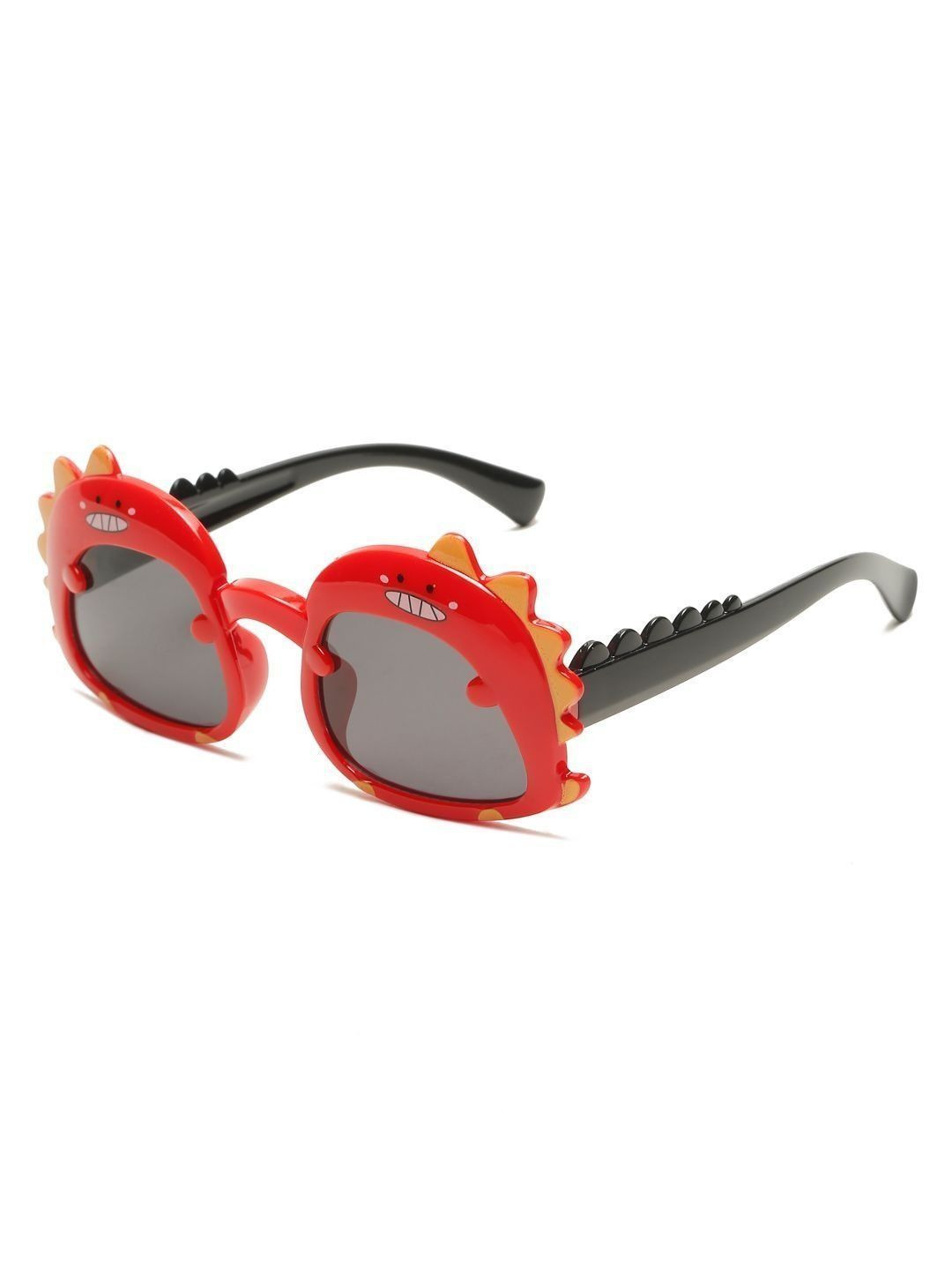 Stoln Unisex Kids Black Lens & Red Round Sunglasses with