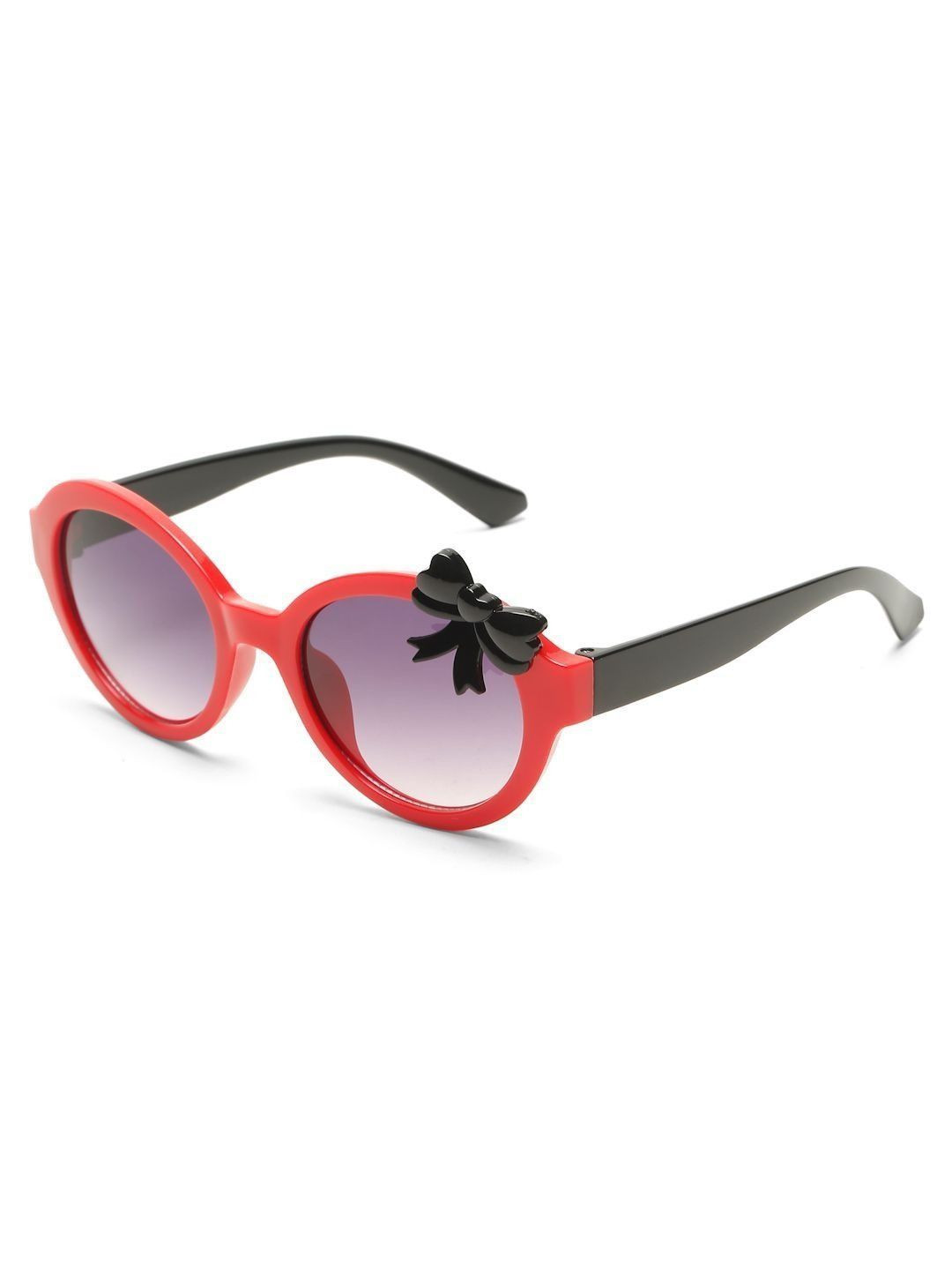 Stoln Girls Black Lens & Red Round Sunglasses with