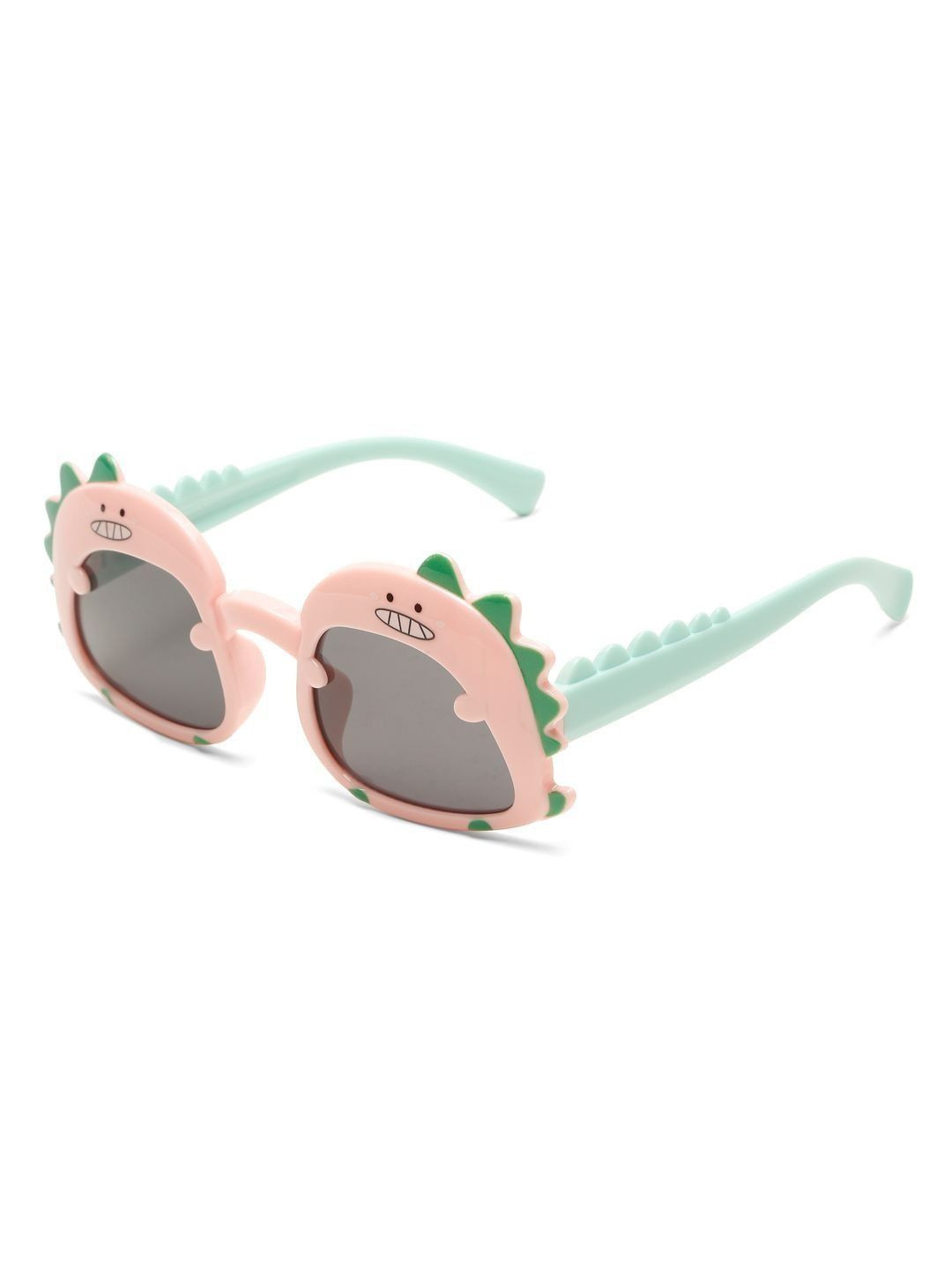 Stoln Girls Black Lens & Pink Round Sunglasses with UV Protected Lens