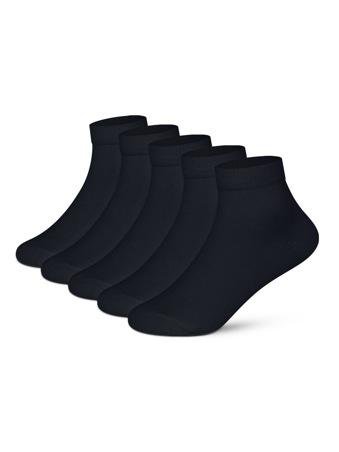 Supersox Pack of 5 Kids Combed Cotton Ankle Length School Uniform Socks