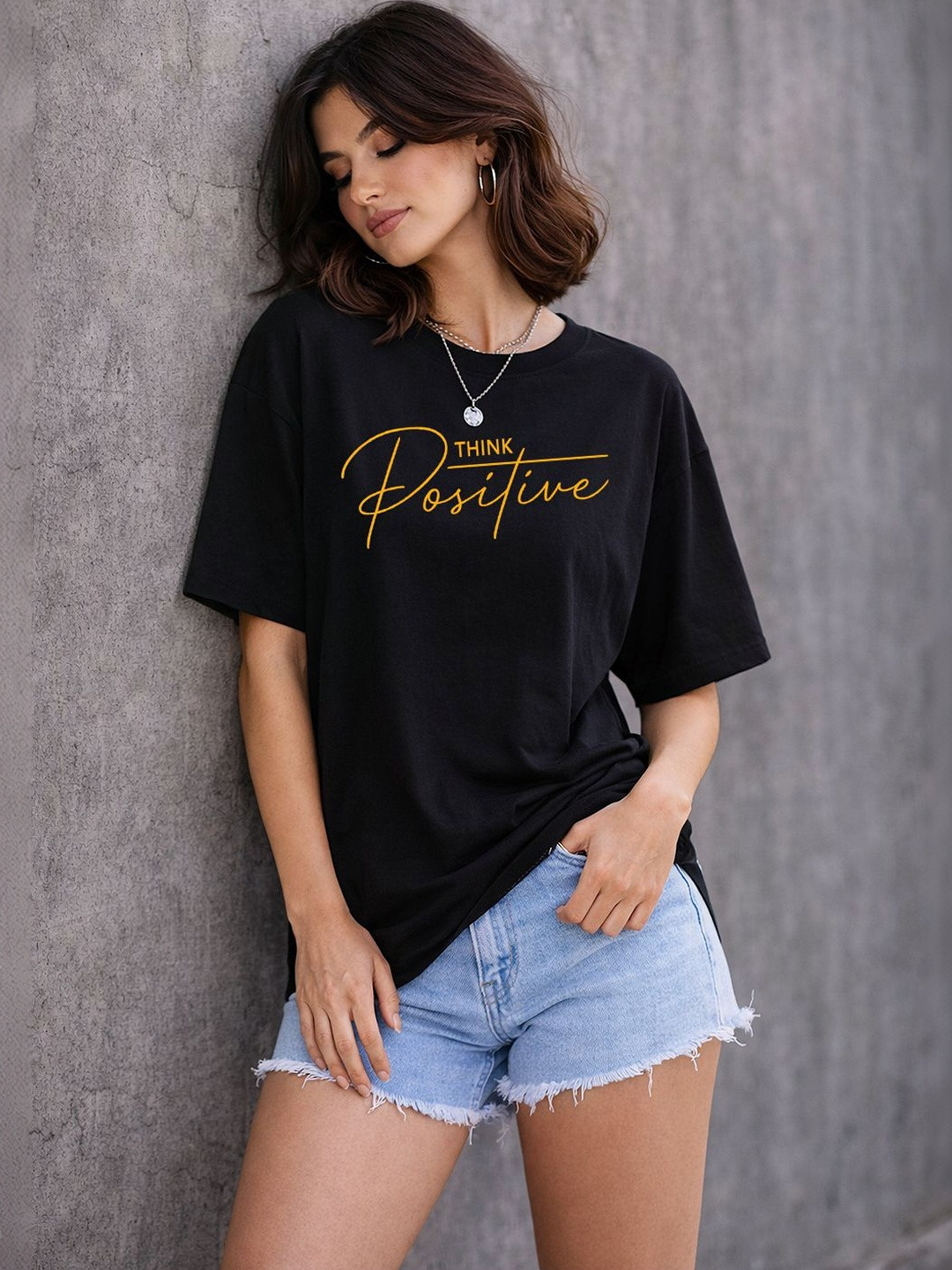 R.Code by The Roadster Life Co. Women Typography Printed T-shirt