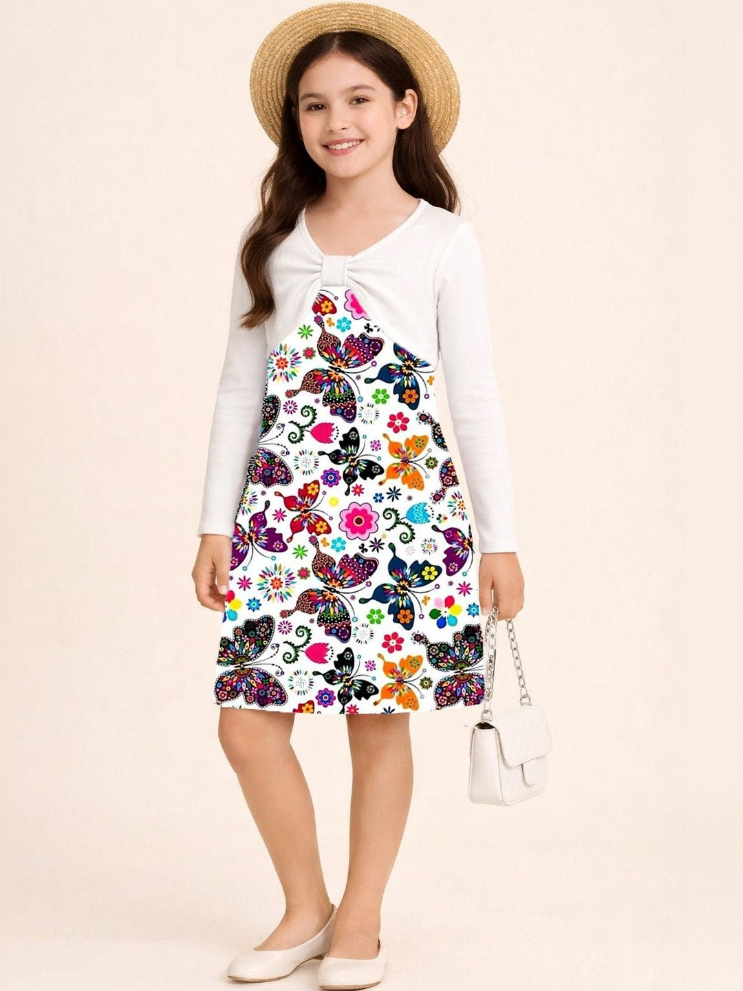 VOGAAN JUNIOR Floral Print A-Line Dress