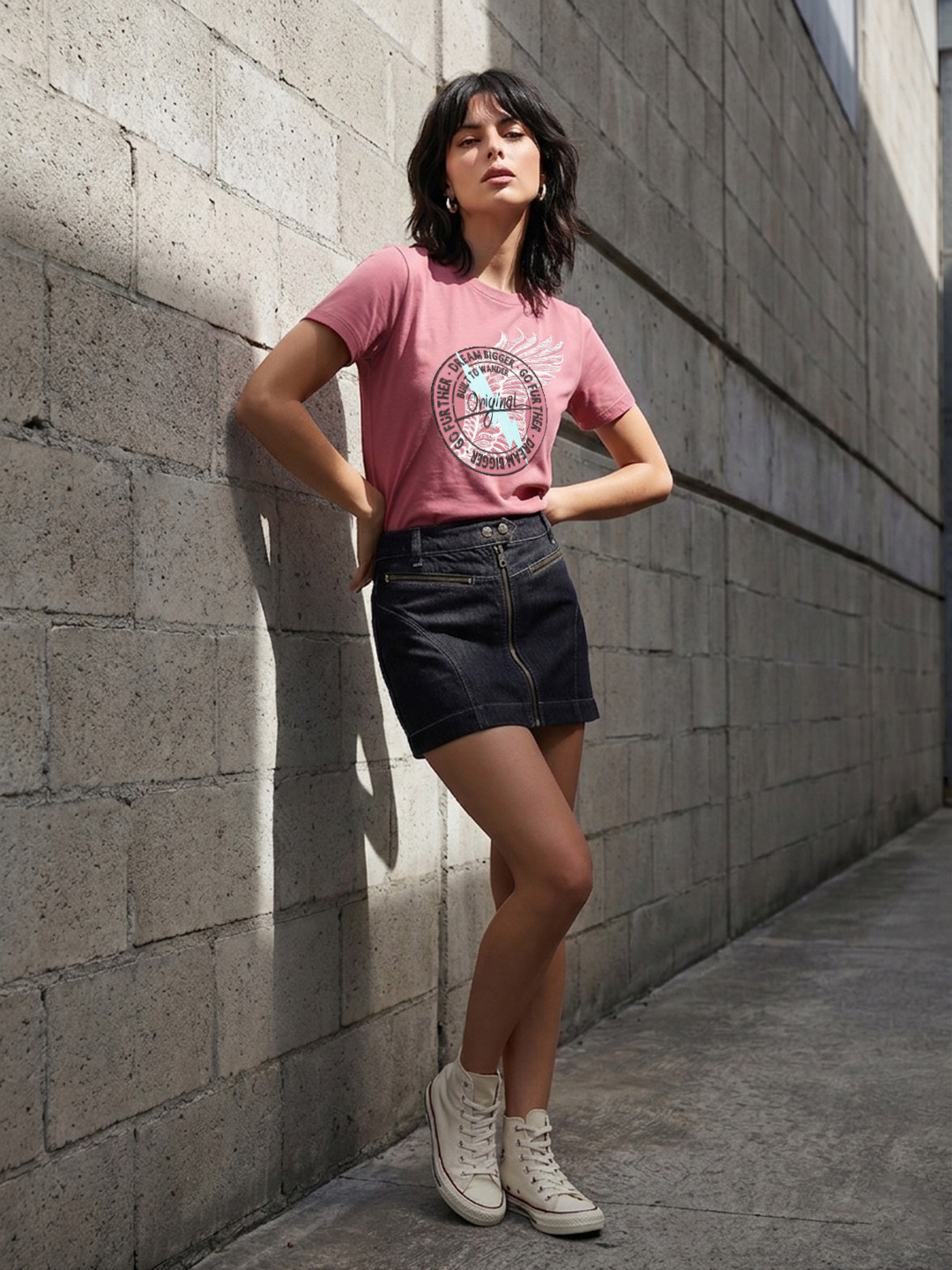 The Roadster Life Co. Printed Round Neck T-shirt