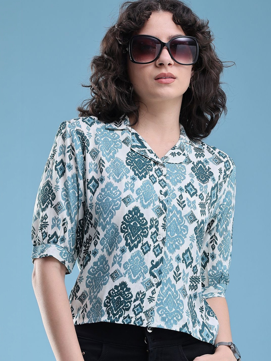 LIMEROAD Women Printed Casual Shirt