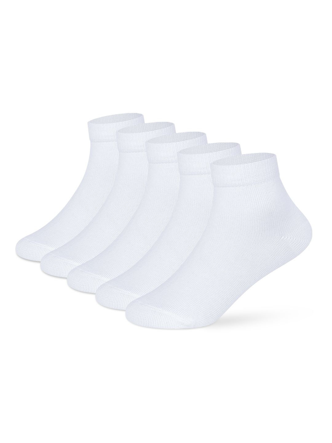 Supersox Pack of 5 Kids Combed Cotton Ankle Length School Uniform Socks
