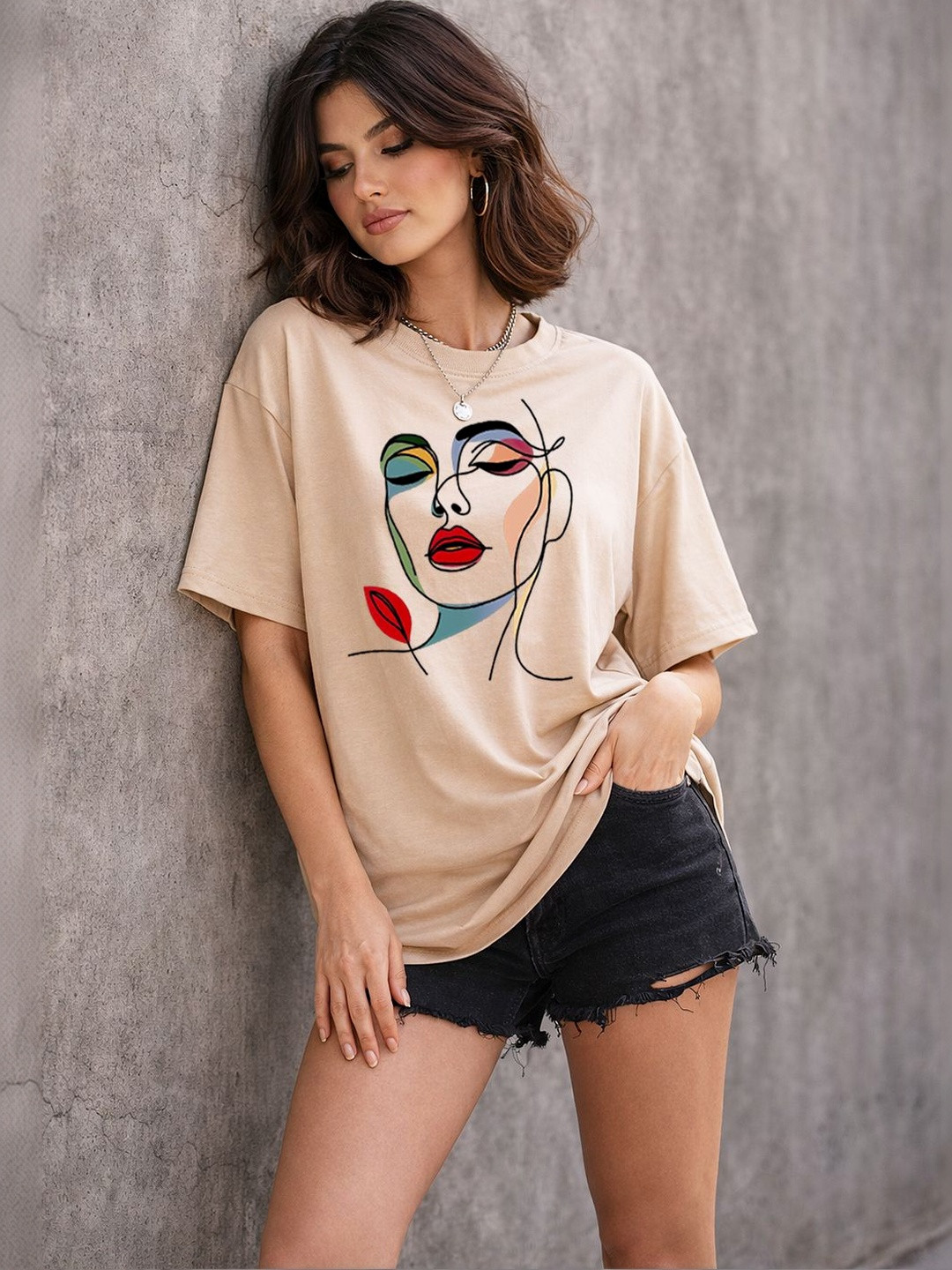R.Code by The Roadster Life Co. Women Printed T-shirt