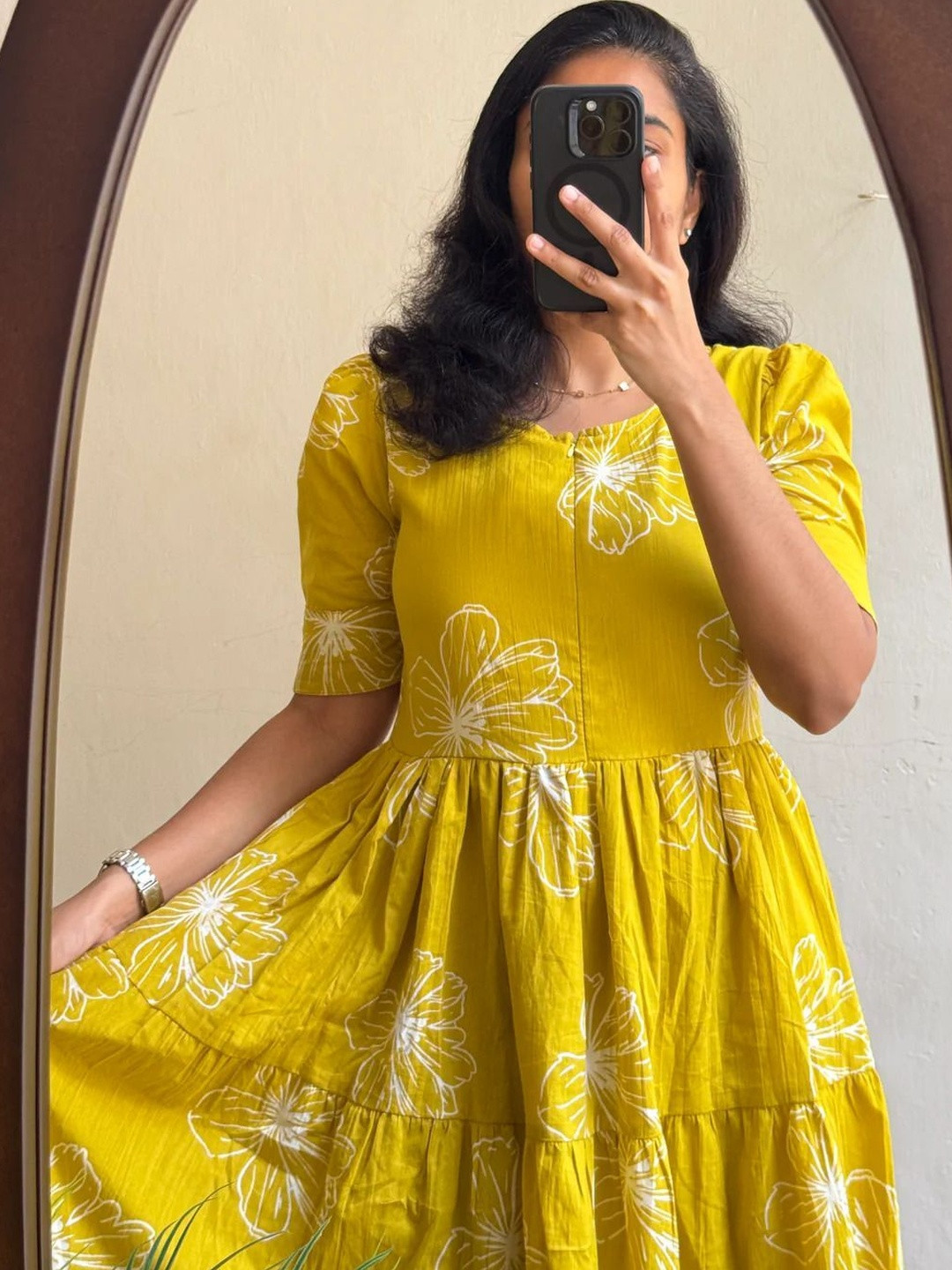 NEW4U Women Floral Printed Floral Anarkali Kurta