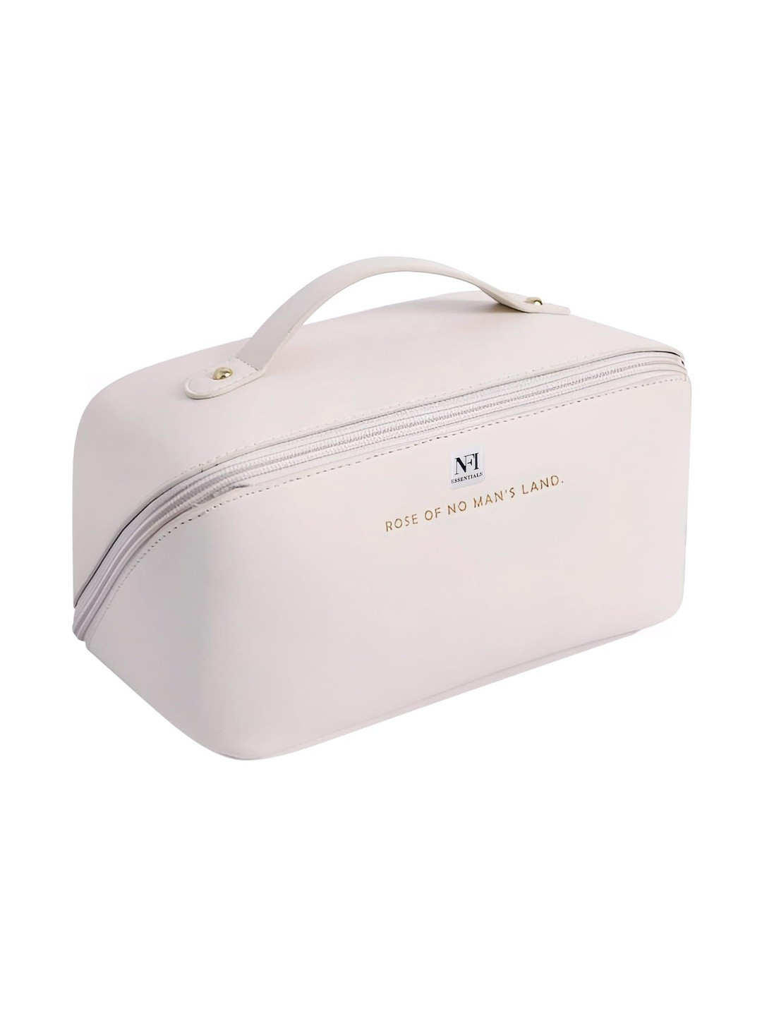 Myntra Elegant Homes White Set of 1 Water Resistant Makeup Organiser Organisers
