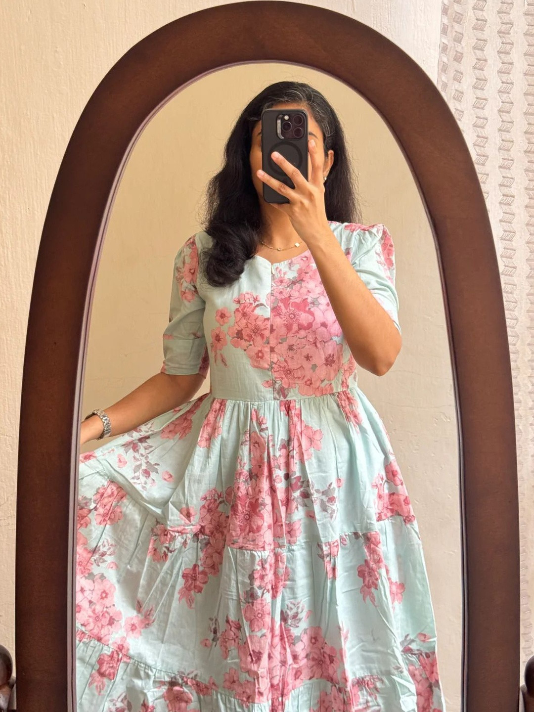 NEW4U Women Floral Printed Floral Anarkali Kurta