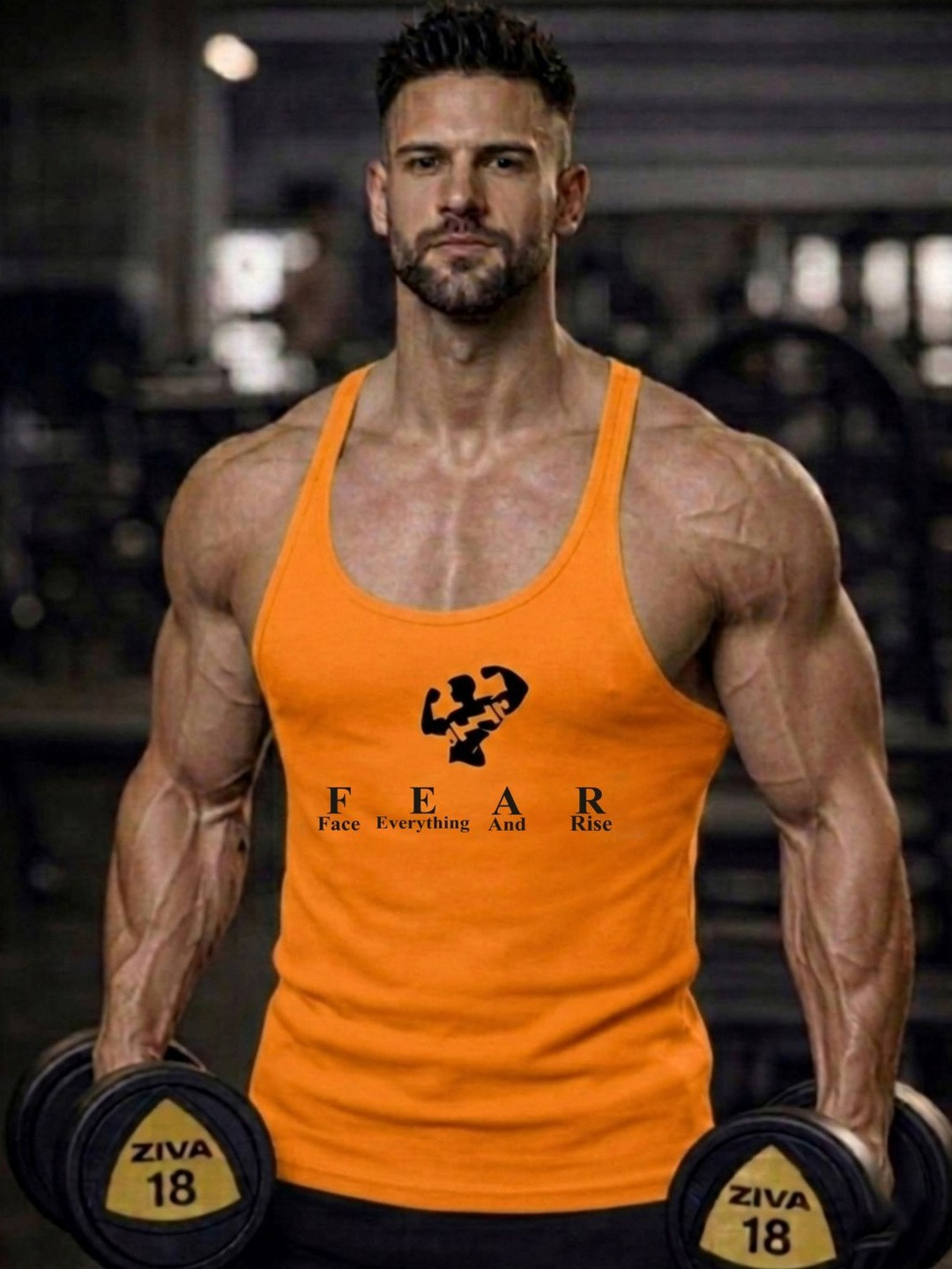 LOTHRIC Printed Gym Vest