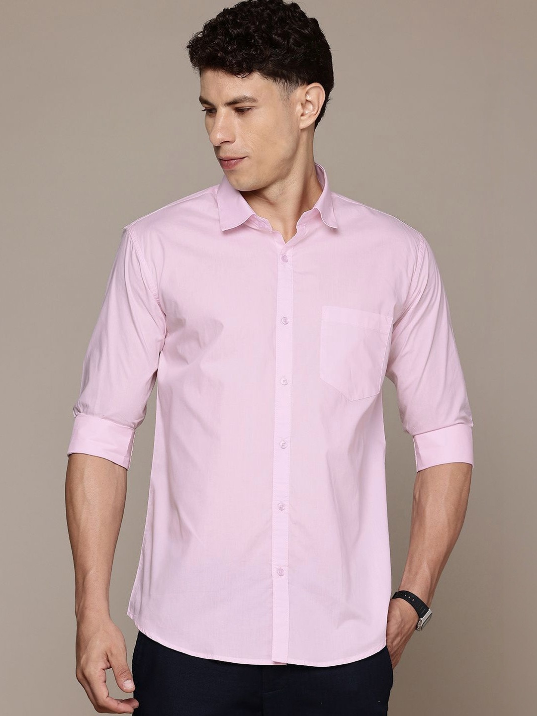 R.Code by The Roadster Life Co. Men Slim Fit Casual Shirt