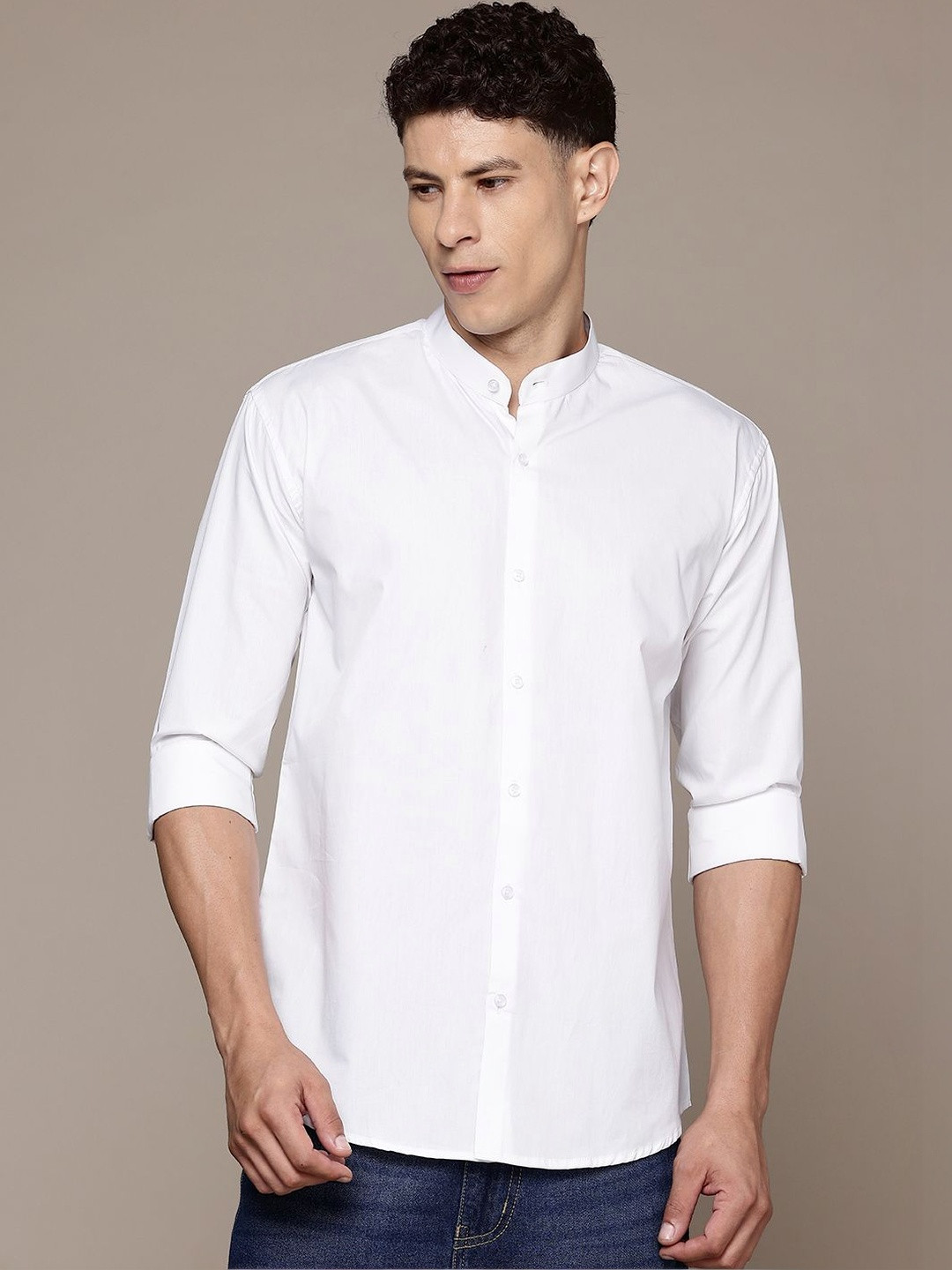 R.Code by The Roadster Life Co. Men Slim Fit Casual Shirt