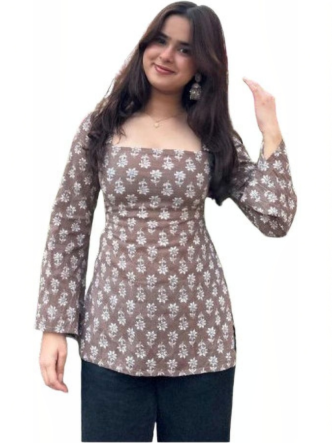 NEW4U Women Floral Printed Kurta