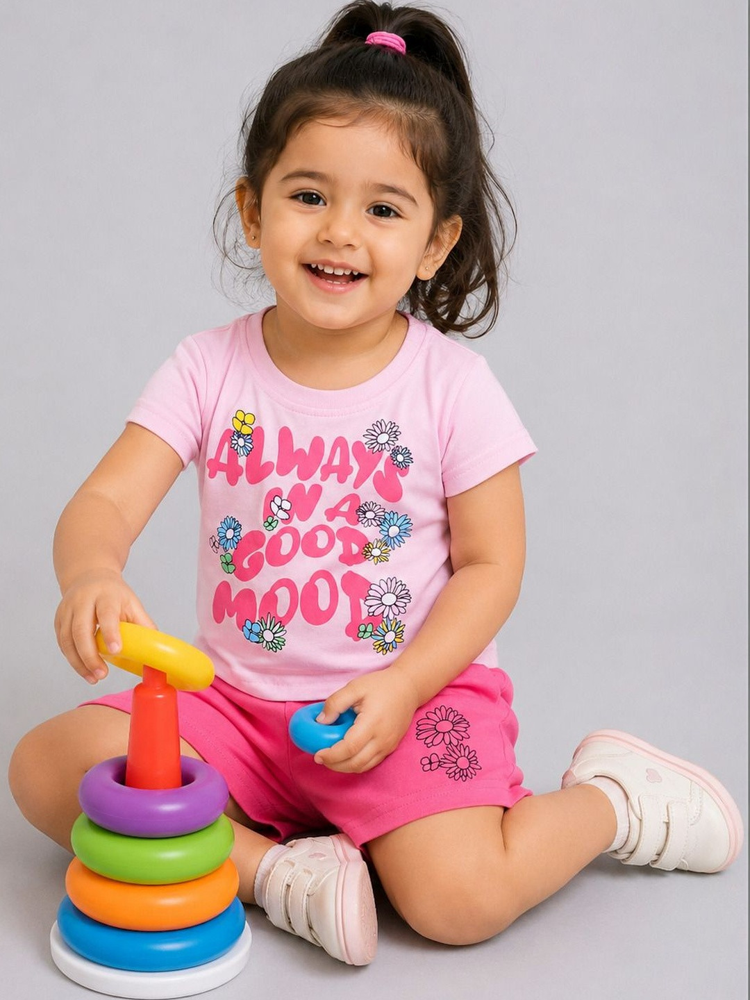 Todd N Teen Girls Printed Night suit