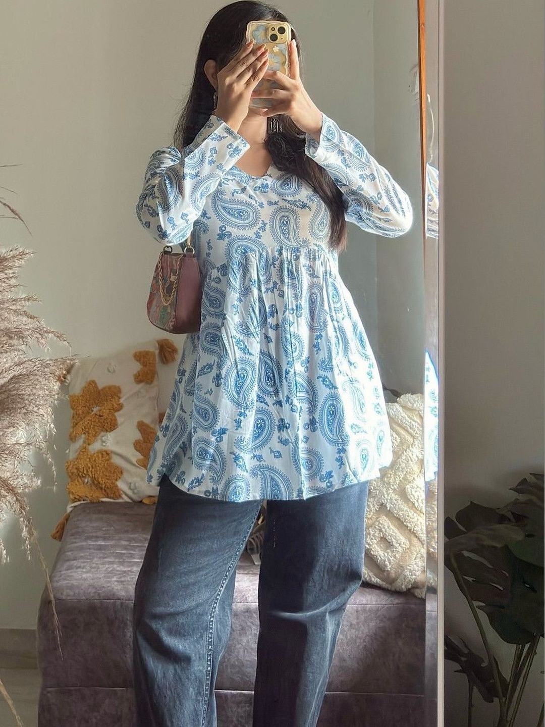 Fyunl Women Paisley Printed Kurta